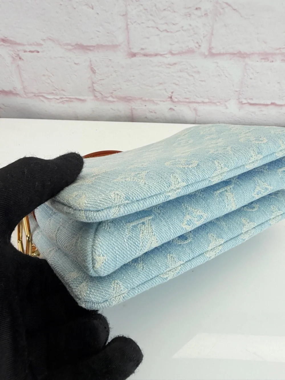 Louis Vuitton Monogram Denim Coussin BB Sky Blue